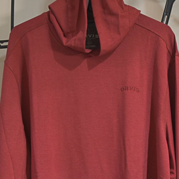 Orvis men Northpoint‎ pullover hoodie XL XXL, L , M in RED color - Picture 3 of 10
